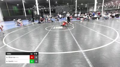 115 lbs Quarterfinal - Aaryan Sharma, Revival Orange vs Aiken Smith, Team Nauman Wrestling Club Funky