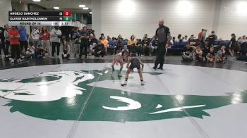 55 lbs Round Of 16 - Angelo Sanchez, CA vs Oliver Bartholomew, PA