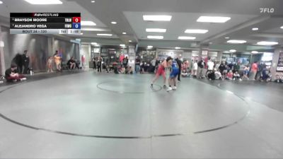 120 lbs Cons. Semi - Brayson Moore, Team Real Life Wrestling vs Alejandro Vega, Fighting Squirrels Wrestling Club