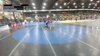 175 lbs Cons. Round 2 - Spencer Bush, Belle Fourche Wrestling vs Draedyn Johnson, Unattached