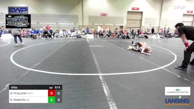 97 lbs Rr Rnd 5 - Asher Procunier, Michigan Premier WC - (A) vs Diego Robertty, Big Game Wrestling Club