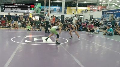 88 lbs Rr Rnd 4 - Steven Barker, Broad Axe Green - EL vs Carson Weatherly, Dueling Bandits - EL