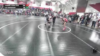 110 lbs Champ. Round 2 - Jazmine Tejeda Ruiz, Gunn vs Lily Bradshaw, Half Moon Bay