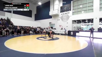 106 lbs Semifinal - Jorge Rios, St. John Bosco vs Rikki Villasenor, Newport Harbor