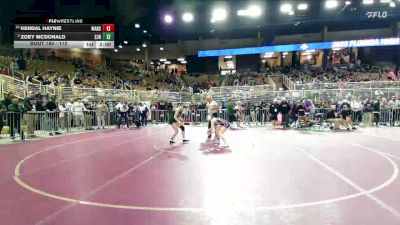 110 lbs Quarterfinal - Kendal Haynie, Wakulla Hs vs Zoey McDonald, St. John Neumann