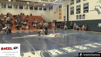 Girls-126 lbs Round 2 - Fiona Gough, Brower`s Brawlers vs Jackie Sloan, Clarke`s Dream Team