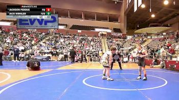 100 lbs Quarterfinal - Jack Winkler, Prairie Grove Youth Wrestling vs Jackson Perdue, Panther Youth Wrestling-CPR