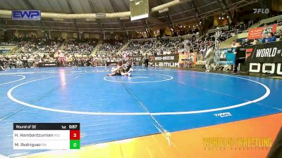 100 lbs Round Of 32 - Henry Hambardzumian, New England Gold vs Matthew Rodriguez, RedWave Wrestling