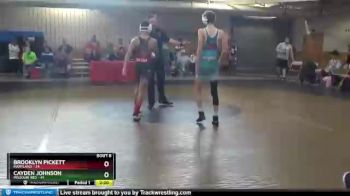 114 lbs Semis & 1st Wrestleback (8 Team) - Brooklyn Pickett, Maryland vs Cayden Johnson, Missouri Red