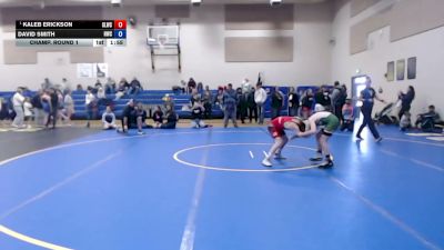78-82 lbs Quarters - Kaleb Erickson, Sandpoint Legacy Wrestling Club vs David Smith, Hawk Wrestling Club