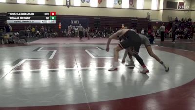 120 lbs Cons. Round 3 - Charlie Boelman, North Polk vs Rowan Berndt, Burlington Notre Dame