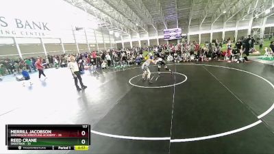 117 lbs Quarters & Wb (16 Team) - Merrill Jacobson, Sanderson Wrestling Academy vs Reed Crane, Shootbox