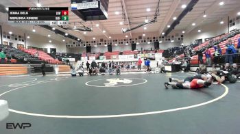 115 lbs Final - Jenna Delk, Sperry HS Girls vs Merlinda Kinere, Har-Ber - White