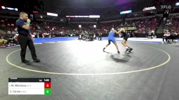 120 lbs Round Of 32 - Moses Mendoza, Gilroy vs Zeth Cerda, Hoover