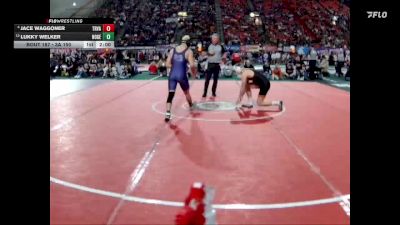 3A 150 lbs Quarterfinal - Lukky Welker, North Gem vs Jace Waggoner, Tri-Valley