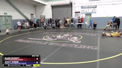 77 lbs 5th Place Match - Wyatt Horine, Juneau Youth Wrestling Club Inc. vs Allen McGinty, Interior Grappling Academy
