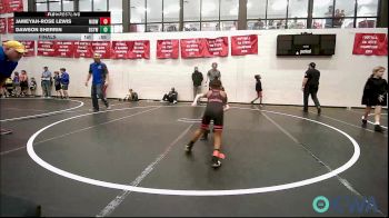46 lbs Final - Jameyah-Rose Lewis, Midwest City Bombers Youth Wrestling Club vs Dawson Sherrin, Bridge Creek Youth Wrestling