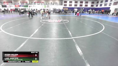 174 lbs Champ. Round 1 - Ayden Wilson, Lourdes University vs Luke Hancock, University Of Saint Mary (KS)