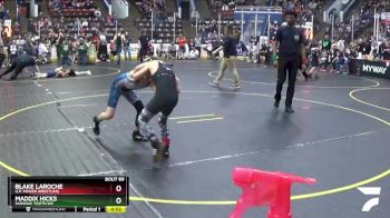 72 lbs Cons. Round 2 - Maddix Hicks, Saranac Youth WC vs Blake LaRoche, U.P. Power Wrestling