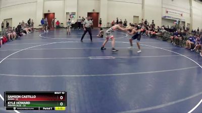 150 lbs Round 4 (6 Team) - Samson Castillo, Idaho vs Kyle Howard, Indiana Blue