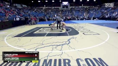 5A - 113 lbs 3rd Place Match - Carlos Leyva, Arkansas City vs Caden Denton, Wichita-Bishop Carroll