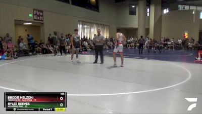 165 lbs Round 1 (32 Team) - Brodie Melzoni, Young Guns- Nashville vs Rylee Reeves, Assassins Pink