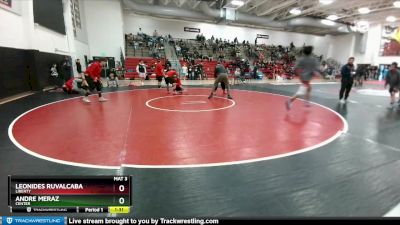 150 lbs Quarterfinal - Leonides Ruvalcaba, Liberty vs Andre Meraz, Center