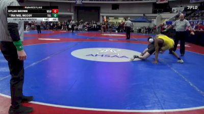 1A-4A 165 1st Place Match - Tra`mel Mccoy, Tallassee vs Dylan Brown, Weaver