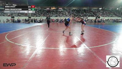 138 lbs Round Of 64 - Jenna Stout, Little Axe Takedown Club vs Emma Branchcomb, Wagoner