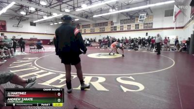 197 lbs Champ. Round 1 - Jj Martinez, Fresno City vs Andrew Zarate, Lassen College