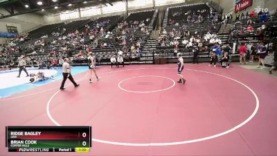 147 lbs Champ. Round 1 - Ridge Bagley, Lehi vs Brian Cook, Copper Hills