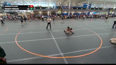 113 lbs Cons. Round 3 - Kenneth Placer, Eagle Empire vs Bennett Ferraro, Unattached