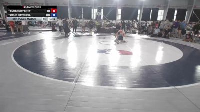 106 lbs 5th Place Match - Luke Rafferty, Ohio Crazy Goats vs Crue Hatchell, Beat The Streets Chicago