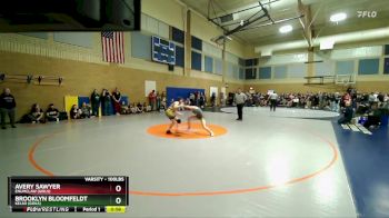 100lbs Cons. Round 2 - Avery Sawyer, Enumclaw (Girls) vs Brooklyn Bloomfeldt, Kelso (Girls)