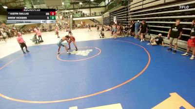 186-202 lbs Cons. Semi - Justin Dallas, Unattached vs Drew Vickers, Decatur Lakers