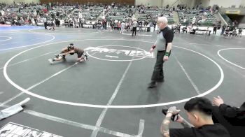 54 lbs Consi Of 8 #2 - Aquilino Ayala, Klamath Basin Warriors vs Jraexyn Pagaragan, Gold Rush Wrestling