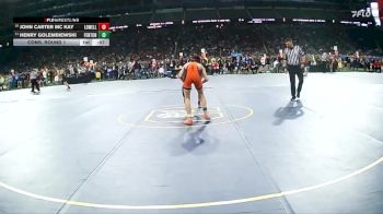 D2-106 lbs Cons. Round 1 - John Carter Mc Kay, Lowell HS vs Henry Golembiewski, Fenton HS