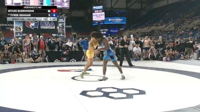 165 lbs Champ. Rd Of 64 - Myles Burroughs, Massachusetts vs Tyree Graham, Florida