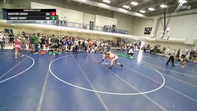 144 lbs 3rd Place Match - Sawyer Grow, Champions Wrestling Club vs Adam Terry, Champions Wrestling Club