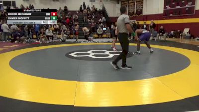 190 lbs Champ. Round 1 - Xavier Moffitt, Brownsburg vs Brock Mcknight, Broken Arrow