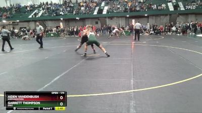 174 lbs Quarterfinal - Garrett Thompson, Ohio vs Aiden Vandenbush, Northwestern