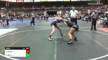 109 lbs Round Of 16 - Hailey Cortez, Threshold Wrestling Club vs Kadence Beck, Highland Highschool