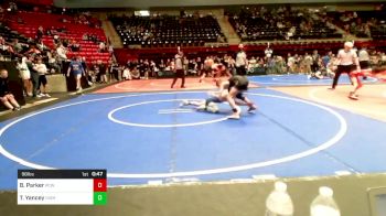 98 lbs Final - Blake Parker, Ponca City Wildcat Wrestling vs Tyler Yancey, High Ground Wrestling