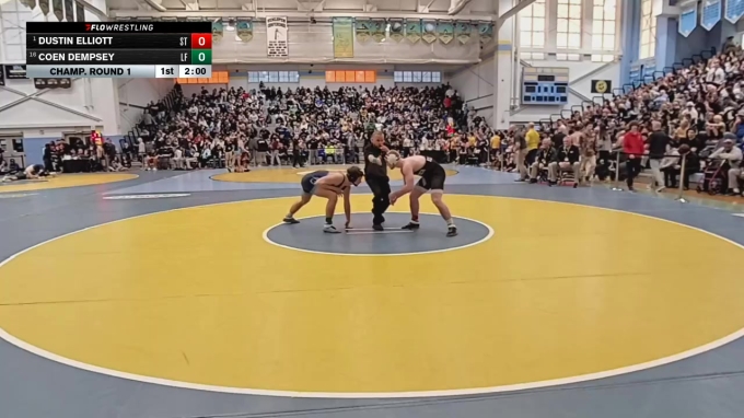 157 lbs Champ. Round 1 - Dustin Elliott, Sussex Tech H S vs Coen ...