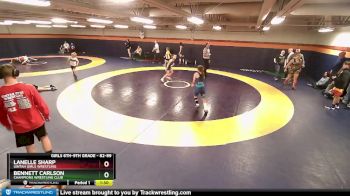 82-89 lbs Round 3 - Bennett Carlson, Champions Wrestling Club vs Lanelle Sharp, Uintah Girls Wrestling