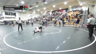 113 lbs Semifinal - Uriah Correa, Servite vs Alekzander Espinoza, Palm Desert