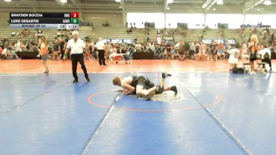 132 lbs Round Of 64 - Brayden Boccia, Doughboy Black - HSB vs Luke DeSantis, All American Wrestling Club - HSB