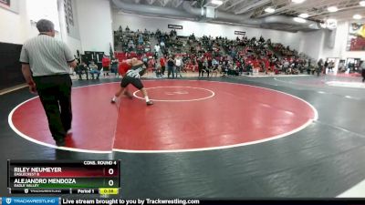 215 lbs Cons. Round 4 - Alejandro Mendoza, Eagle Valley vs Riley Neumeyer, Eaglecrest B