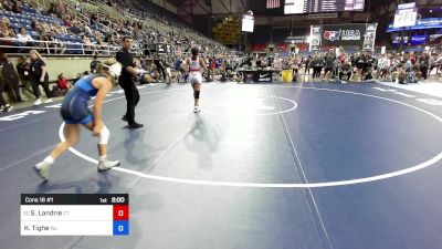 110 lbs Cons 16 #1 - Sybella Landrie, CT vs Kloi Tighe, NJ