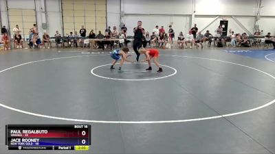 77 lbs Placement Matches (8 Team) - Paul Regalbuto, Virginia vs Jace Rooney, New York Gold